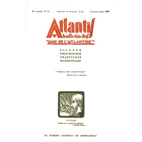 Revue Atlantis N°010 / 1928 / Les trois enceintes / REIMPRESSION