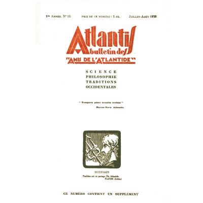 Revue Atlantis N°010 / 1928 / Les trois enceintes / REIMPRESSION