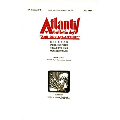 Revue Atlantis N°008 / 1928 / Chevalier de l’arc. Peaux-Rouges / REIMPRESSION