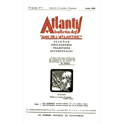 Revue Atlantis N°007 / 1928 / La faculté esthétique comme mode de Connaissance / REIMPRESSION