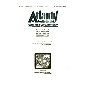 Revue Atlantis N°013 / 1929 / Diotime et le Banquet. Le mystère de Socrate / REIMPRESSION