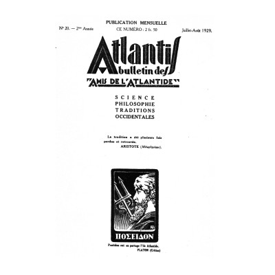 Revue Atlantis N°020 / 1929 / Fête du Soleil. La naissance des Dieux / REIMPRESSION