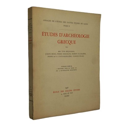 Etudes d'archéologie grecque