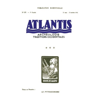 Revue Atlantis N°037 / 1931 / Le pythagorisme / REIMPRESSION