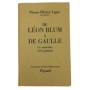 De Léon Blum à de Gaulle : le caractère et le pouvoir