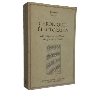 Chroniques électorales. 2