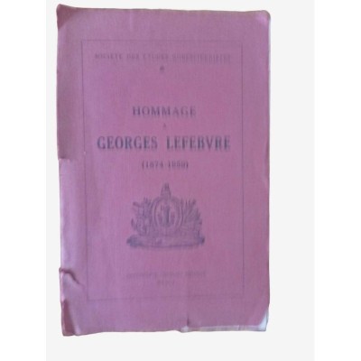 Hommage à Georges Lefebvre 