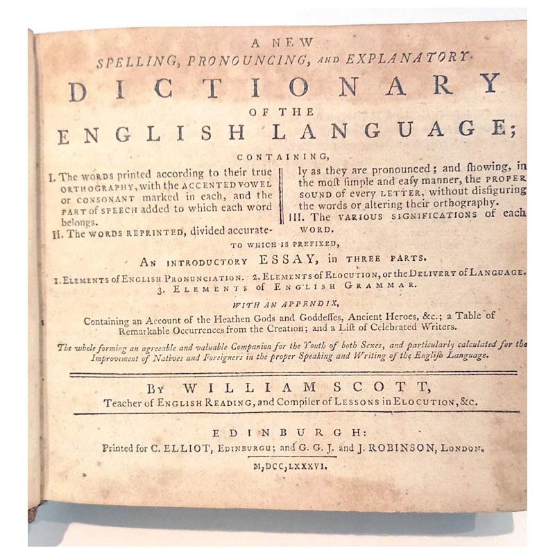 A new spelling, pronouncing, and explanatory dictionary of the english