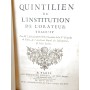 Quintilien | De l'Institution de l'orateur, traduit par M. l'abbé Gédoyn...