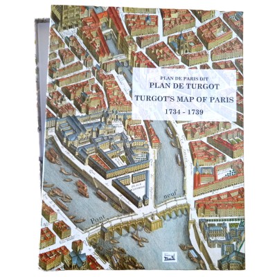 Plan de Paris dit Plan de Turgot en couleurs et au format original