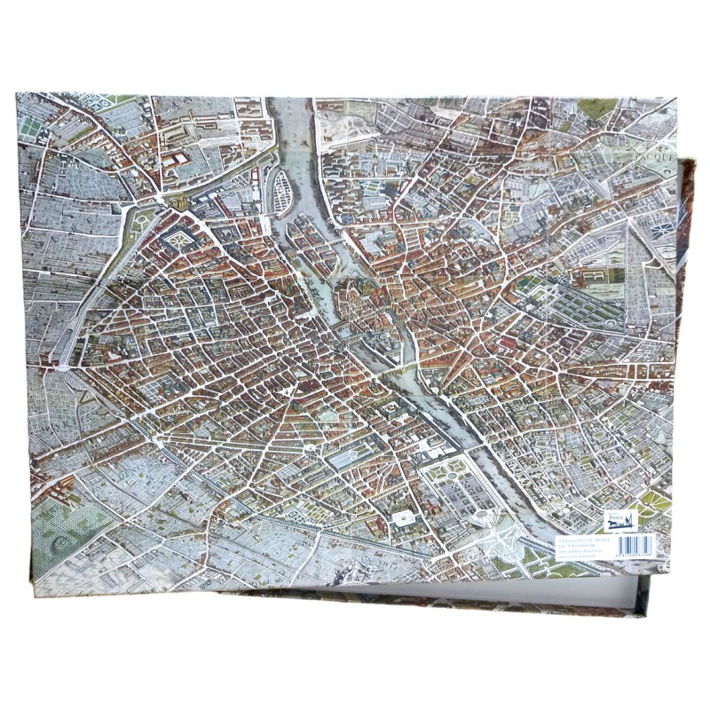 Plan de Turgot Première édition en couleurs à l'echelle originale