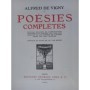 Vigny, Alfred de | Poésies complètes. Édition décorée de compositions dessinées et gravées sur bois par Louis Jou...