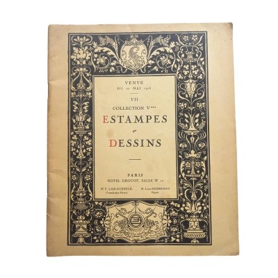 Catalogue des estampes et des dessins... : collection V*** / expert Louis Godefroy