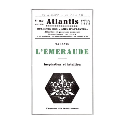 Revue Atlantis N°160 / 1952 / L’Emeraude / REIMPRESSION