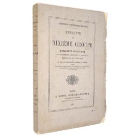 EXPOSITION UNIVERSELLE 1867 - Enquête du dixième groupe