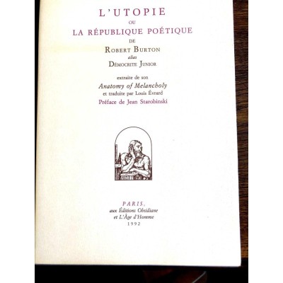 L'UTOPIE OU LA RÉPUBLIQUE POÉTIQUE