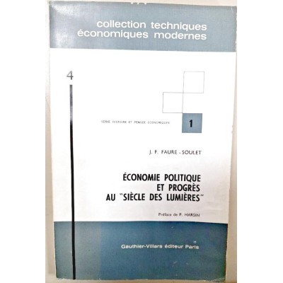 Économie politique et progrès au Siècle des lumières