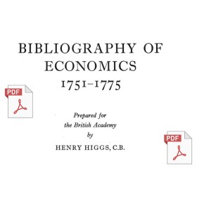 Bibliography of économics 1751-1775 - PDF
