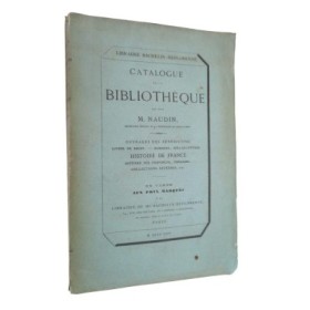Catalogue de la bibliothèque de feu M. Naudin. (Bénédictins