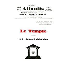 Revue Atlantis N°081 / 1939 / Le Temple / REIMPRESSION
