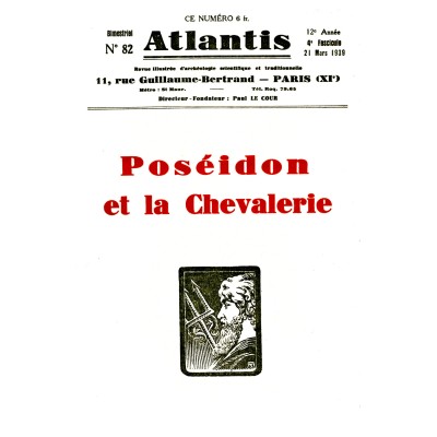 Revue Atlantis N°082 / 1939 / Poséidon et la chevalerie / REIMPRESSION