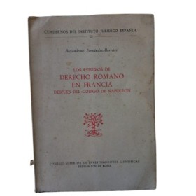 Los estudios de Derecho Romano en Francia despue del codigo de Napoleon