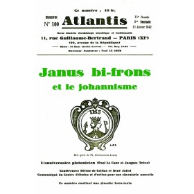 Revue Atlantis N°100 / 1942 / Janus bifrons / REIMPRESSION