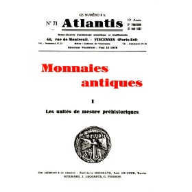 Revue Atlantis N°071 / 1937 / Monnaies antiques - I / REIMPRESSION
