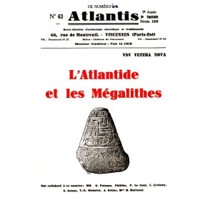 Revue Atlantis N°063 / 1936 / L’Atlantide et les Mégalithes / REIMPRESSION