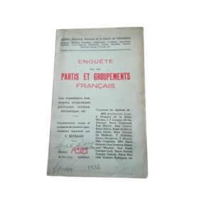 Enquête sur les partis et groupements français : leur organisation