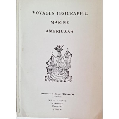 CATALOGUE - VOYAGES GEOGRAPHIE MARINE AMERICANA
