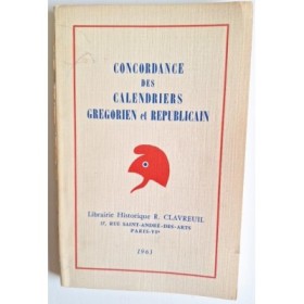 Concordance des calendriers grégorien et républicain