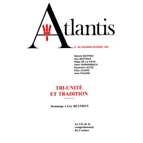 Revue Atlantis N°335 / 1984 / Tri-Unité et Tradition - Hommage à Guy Béatrice / ORIGINAL
