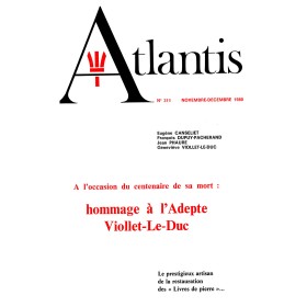 Revue Atlantis N°311 / 1980 / Hommage à l’Adepte Viollet-le-Duc / ORIGINAL