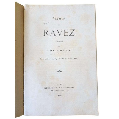 Éloge de Ravez
