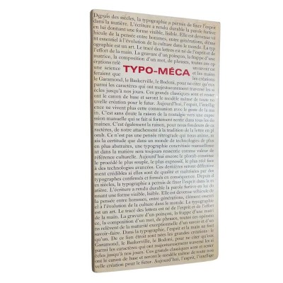 Typo-méca catalogue (classeur catalogue de polices)