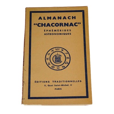 ALMANACH CHACORNAC - Ephémérides astronomiques