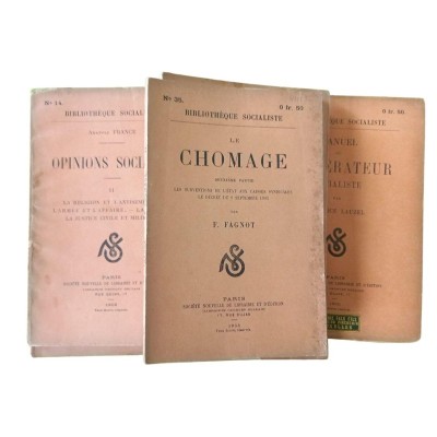 15 vol. de la bibliothèque socialiste N° 1-2à4-13-14-15-16-17-23-24-27-20-22-25-32-34-35-38