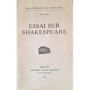 Fagus | Essai sur Shakespeare ( dédicace à Henri Strentz)