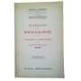 Éléments de bibliographie sur l'histoire des institutions et des faits sociaux