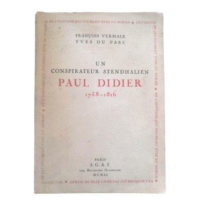 Un conspirateur stendhalien : Paul Didier