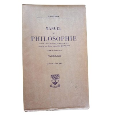 Manuel de philosophie
