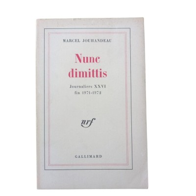Nunc dimittis : fin 1971-1972