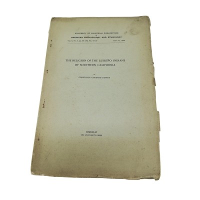 The Religion of the Luiseño Indians of Southern California