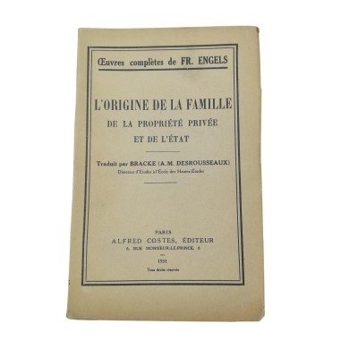 L'origine de la famille