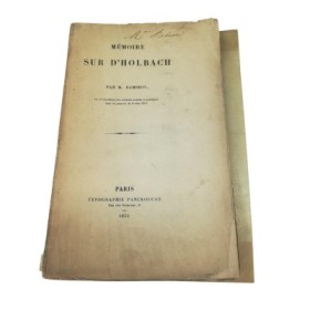 Mémoire sur D'Holbach