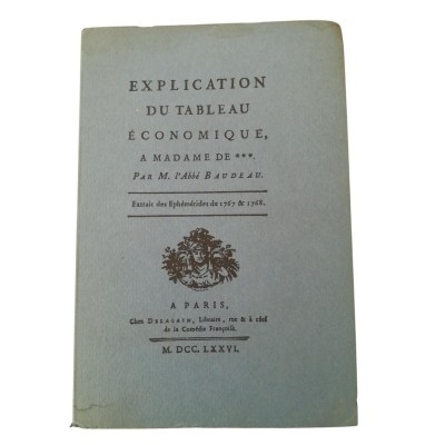 Explication du Tableau économique