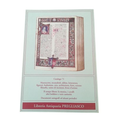 Catalogo 71 - Manoscritti
