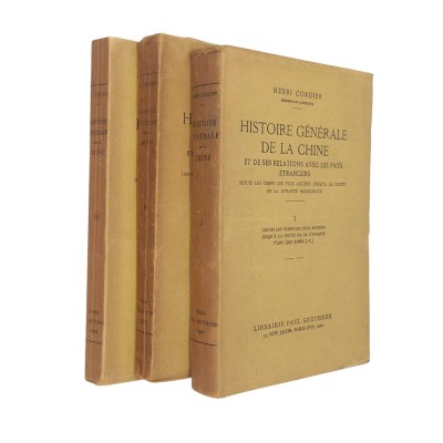 Cordier, Henri | Histoire générale de la Chine et de ses relations avec les pays étrangers : depuis les temps les plus anciens