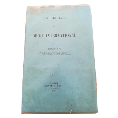 Les origines du droit international